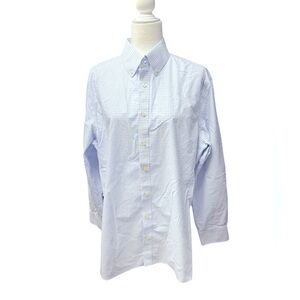 Charles Trywhitt Slim fit non iron button down shirt mens Blue Check 100% cotton